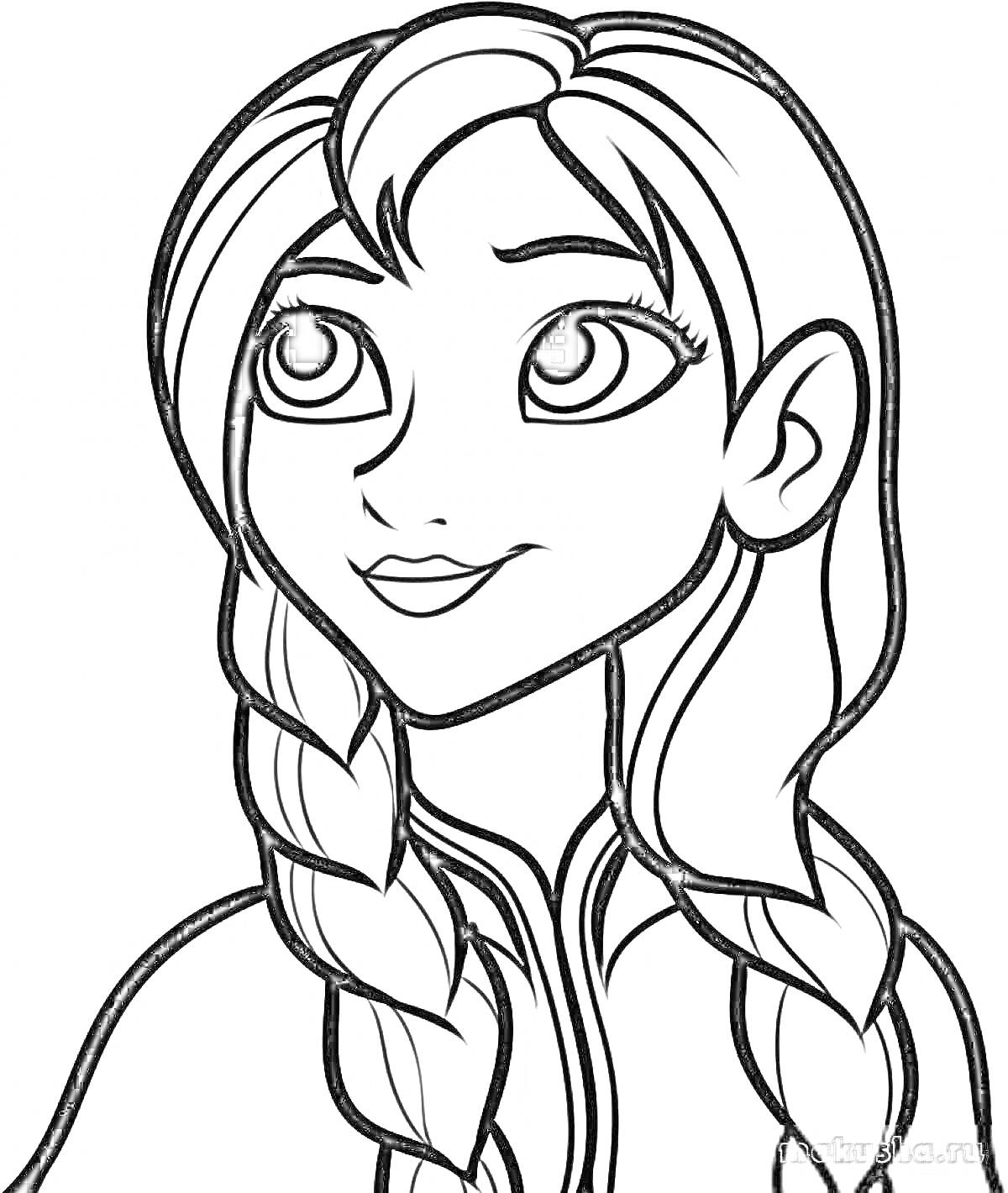 На раскраске изображено: Длинные волосы, Куртка