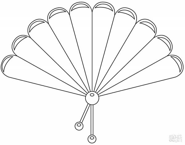 Раскраски веер: 430 раскрасок - скачать или распечатать бесплатно