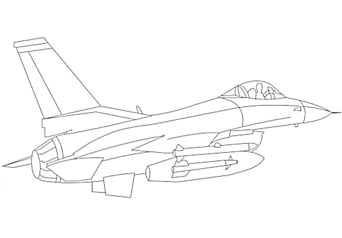На раскраске изображено: Су-27, Истребитель, Реактивный самолёт, Кабина пилота