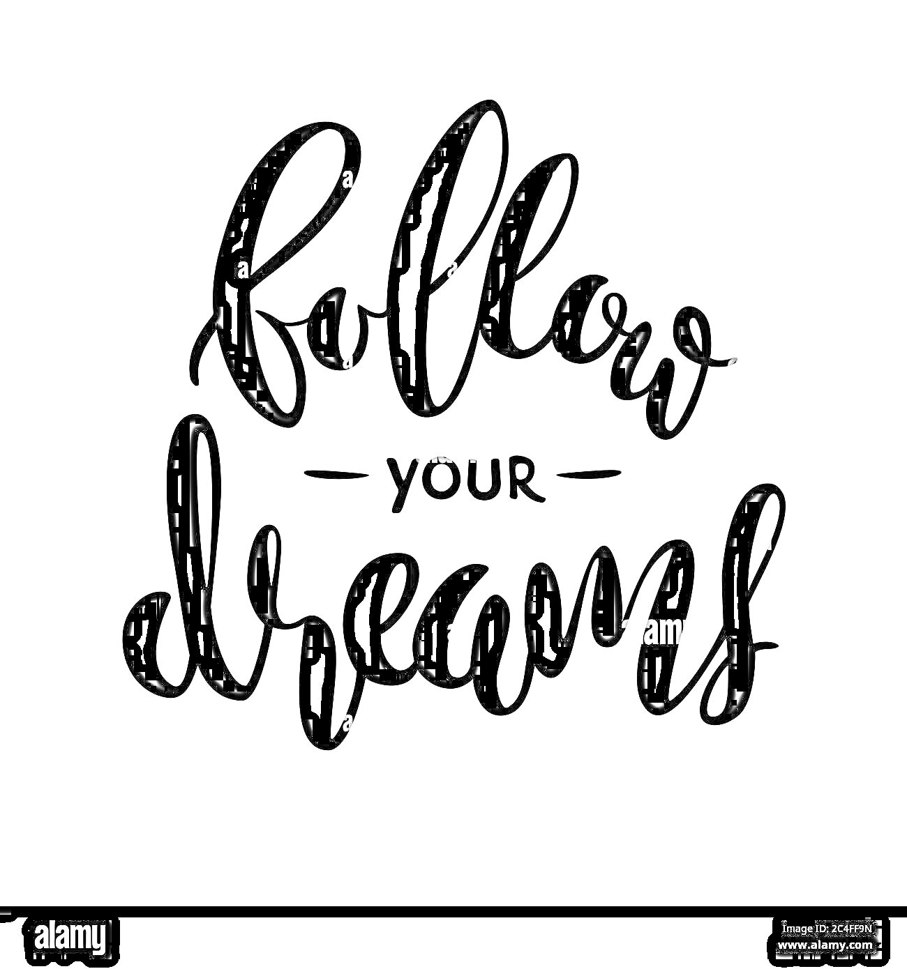 Раскраска Follow your dreams