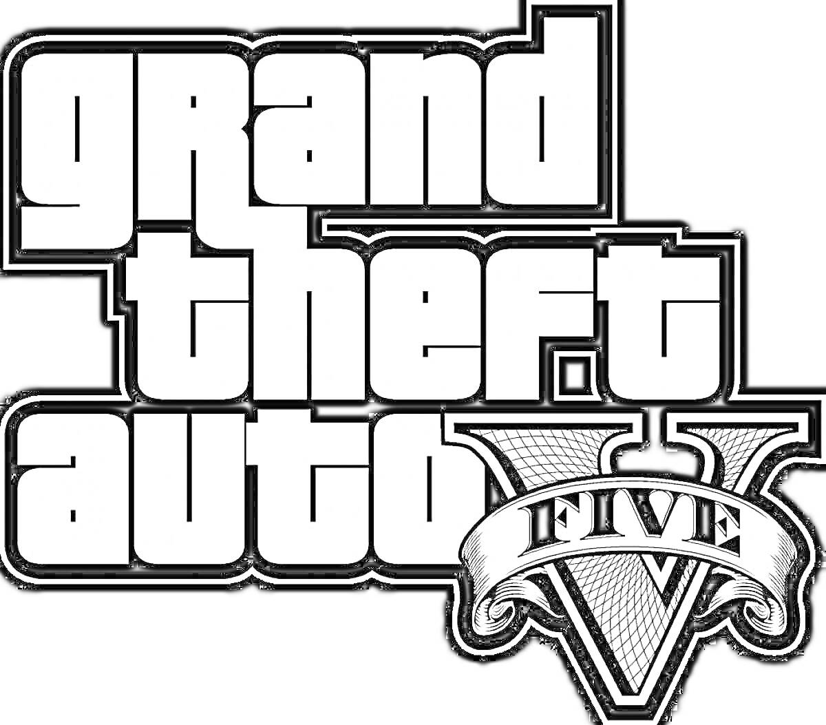 логотип игры Grand Theft Auto V