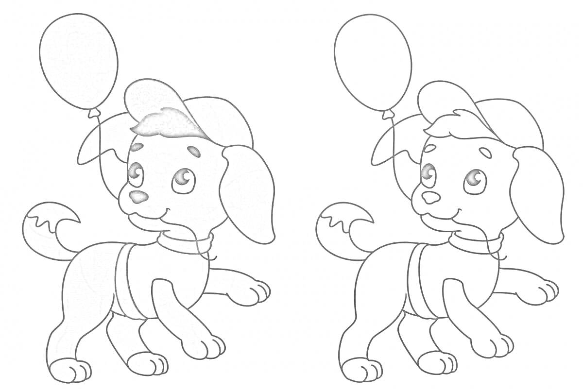 На раскраске изображено: Собака, Для детей