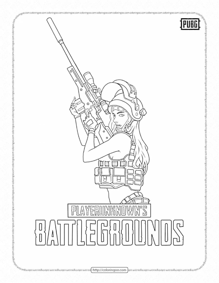 Раскраски PUBG: 40 раскрасок - скачать или распечатать бесплатно