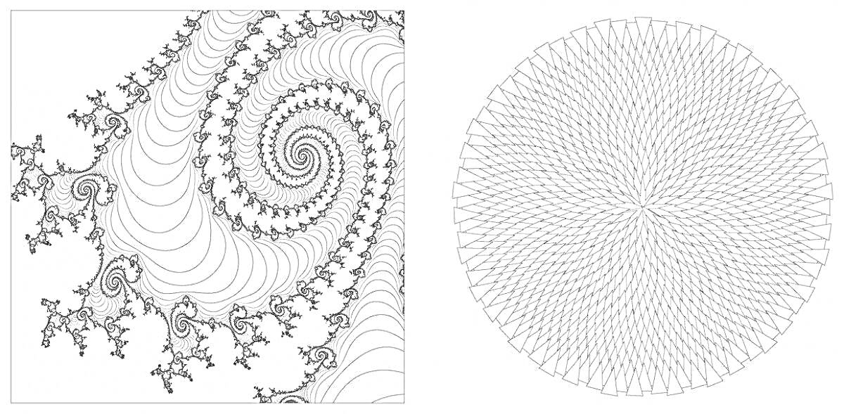  Спиральные узоры, вдохновленные природой и фракталами