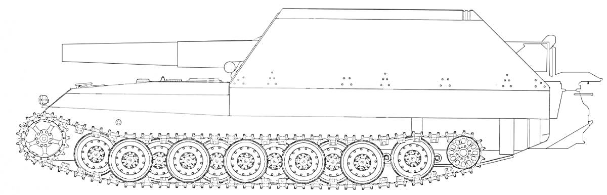 Раскраска Артиллерийская самоходная установка на гусеничном ходу