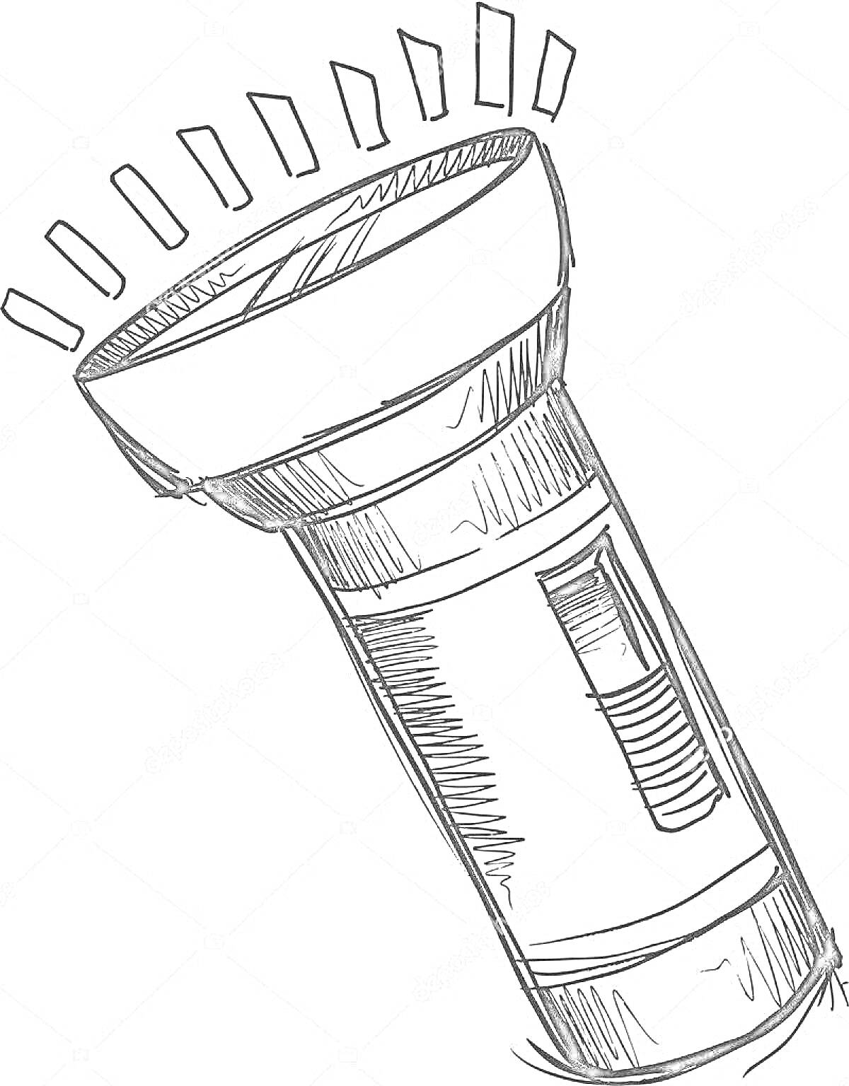 На раскраске изображено: Освещение, Электроника
