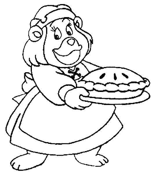 Медведица Гамми с пирогом