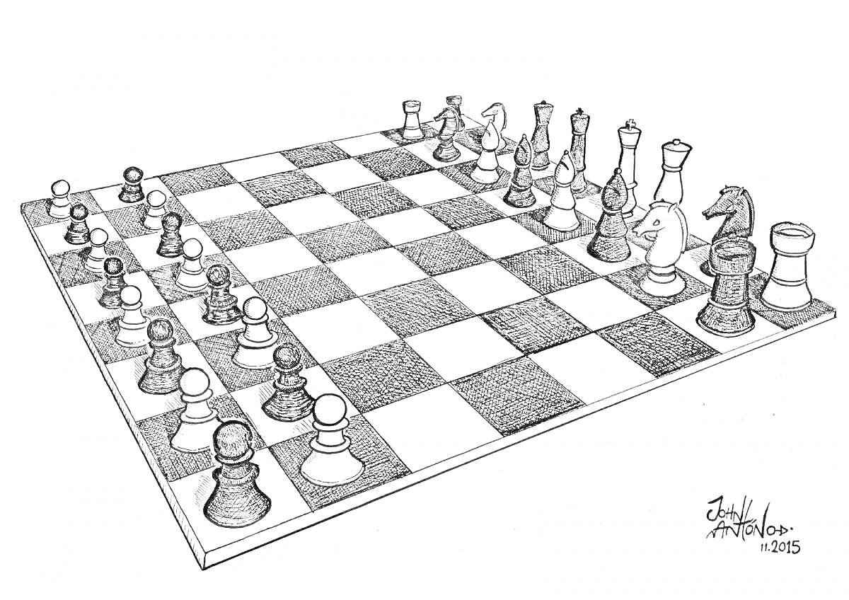 На раскраске изображено: Шахматы, Фигуры, Пешки, Короли, Кони, Игра