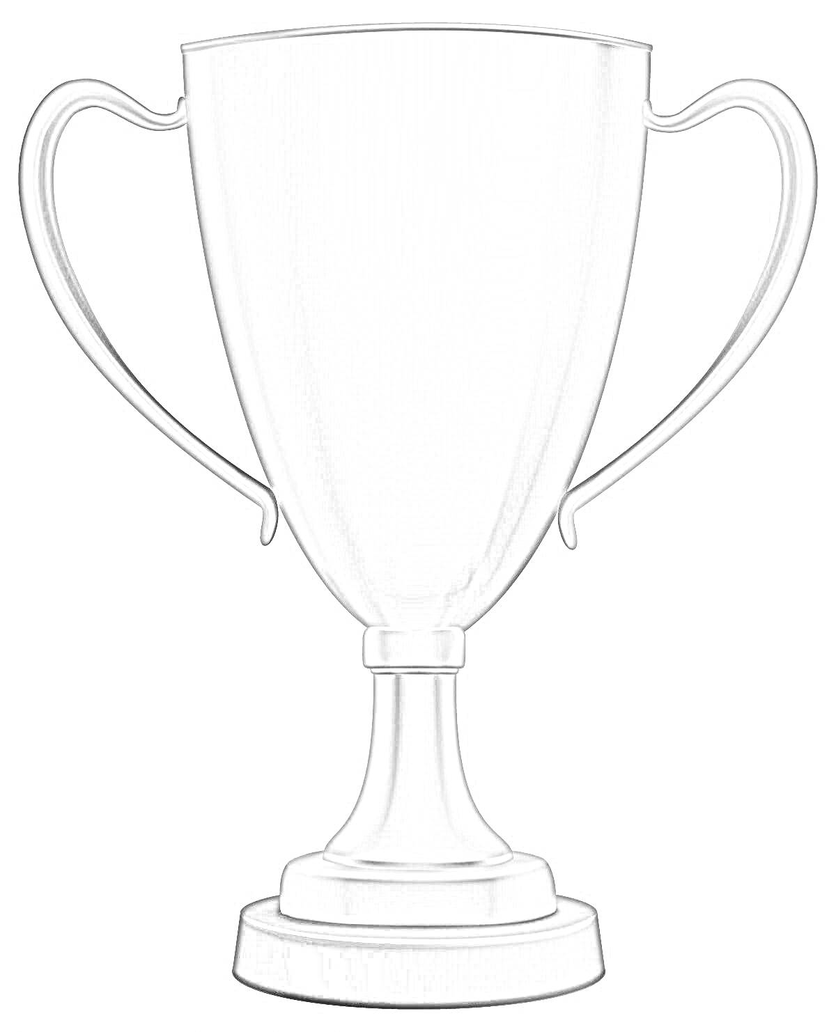 На раскраске изображено: Кубок, Победа, Награда, Трофей, Спорт