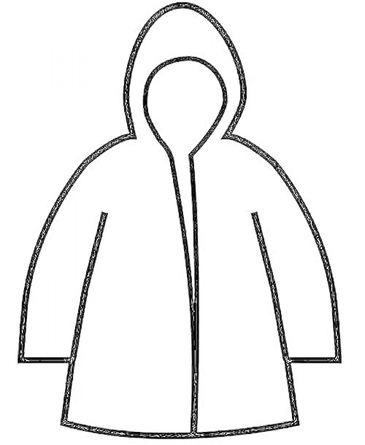 Раскраска Плащ с капюшоном