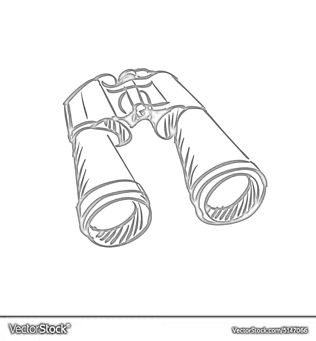 Раскраска Бинокль для детей
