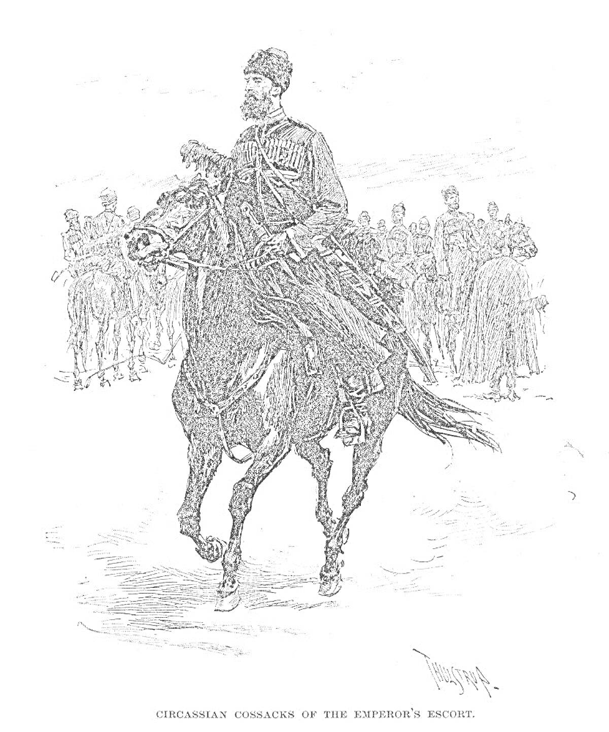 На раскраске изображено: Всадник, Лошадь, Офицеры, Военная форма, Историческая сцена