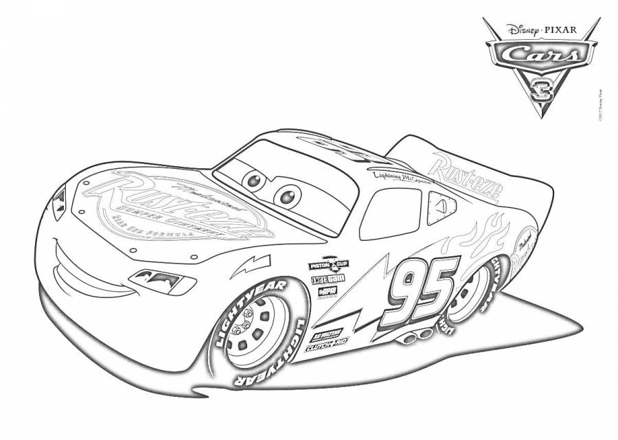 Раскраски Молния Маквин: 116 раскрасок - скачать или распечатать бесплатно