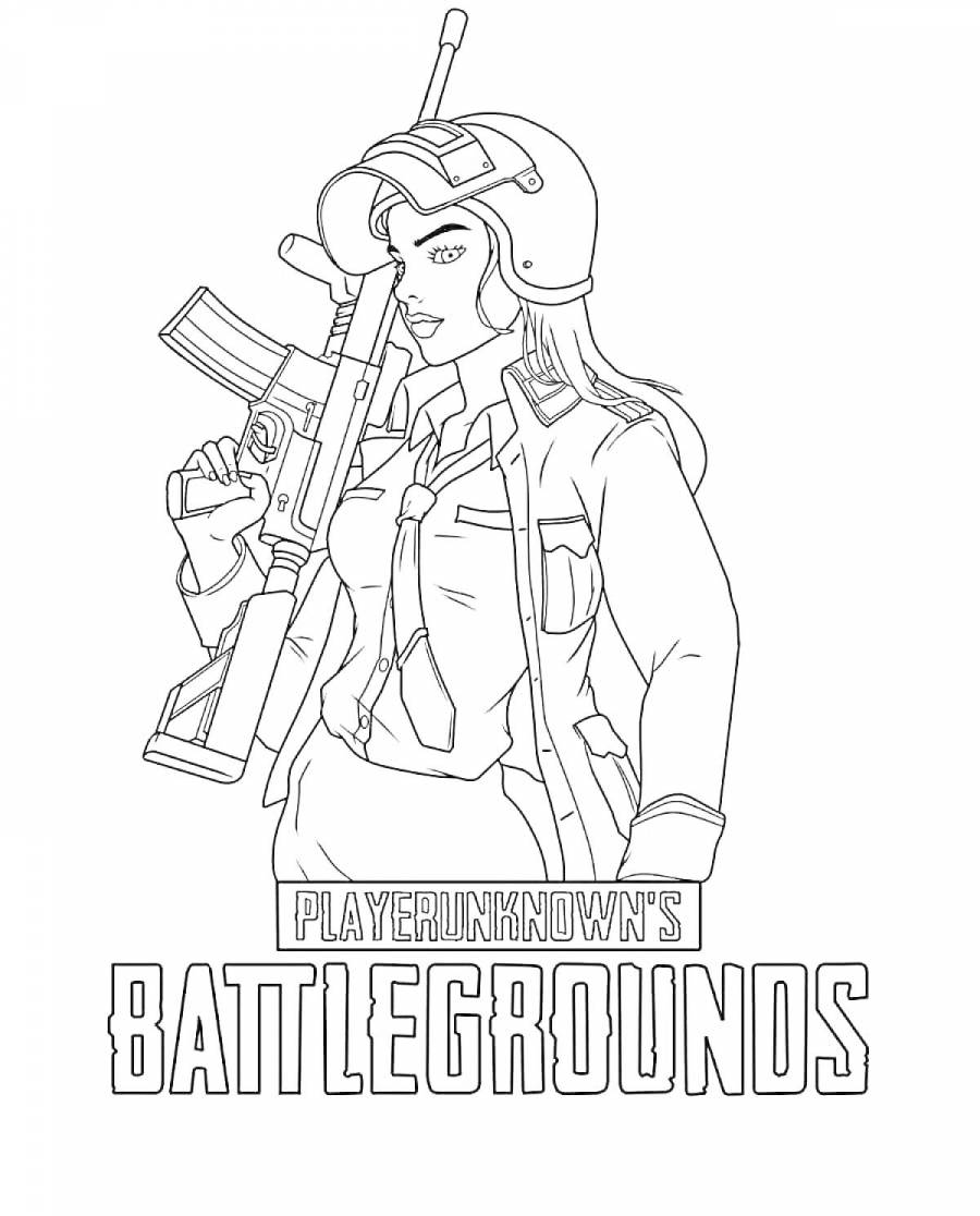 Раскраски PUBG: 40 раскрасок - скачать или распечатать бесплатно