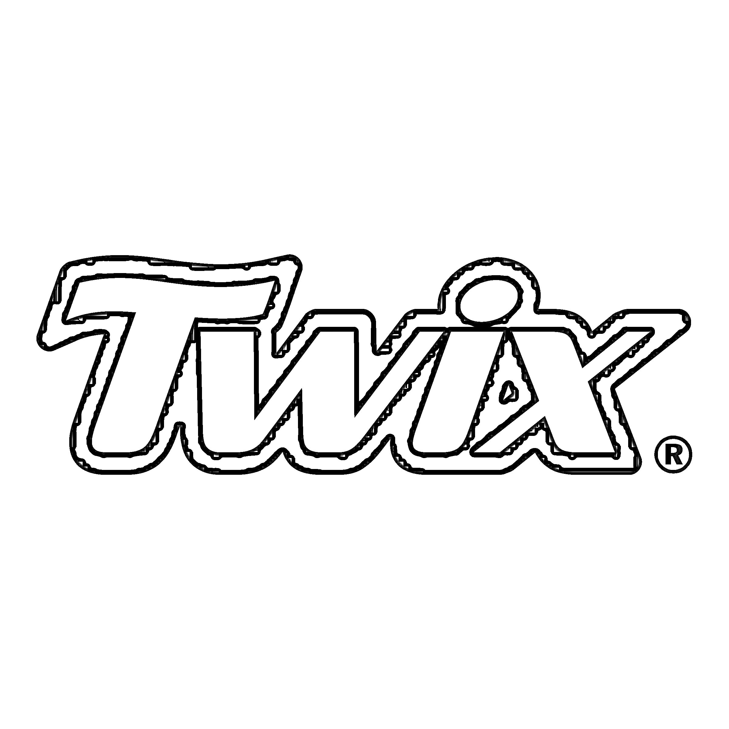 На раскраске изображено: Twix, Конфеты, Шоколадный батончик, Бренд