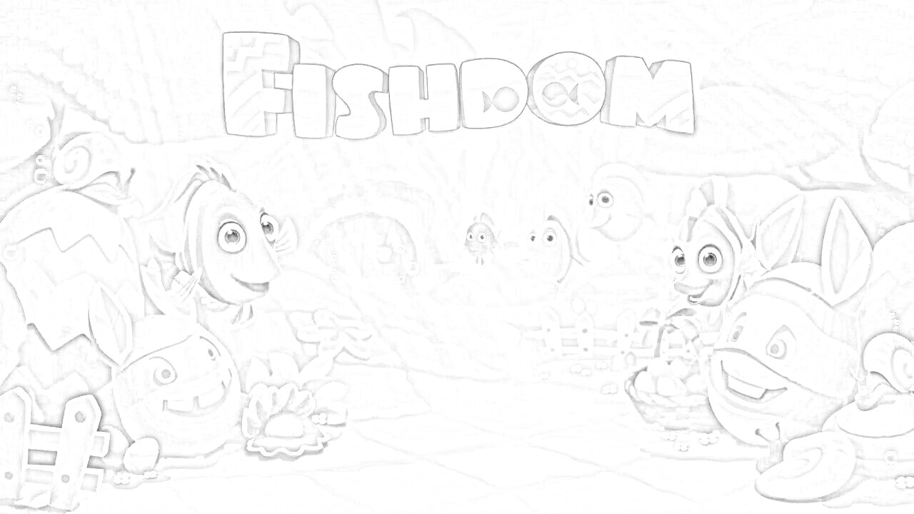 На раскраске изображено: Пасхальные яйца, Подводный мир, Морские растения, Кораллы, Водоросли