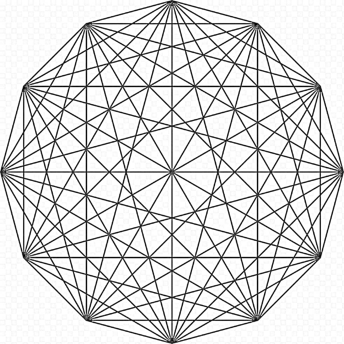 На раскраске изображено: Геометрия, Полигон, Треугольники, Сетка, Симметрия, Оригами