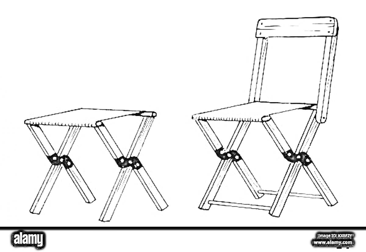 На раскраске изображено: Мебель