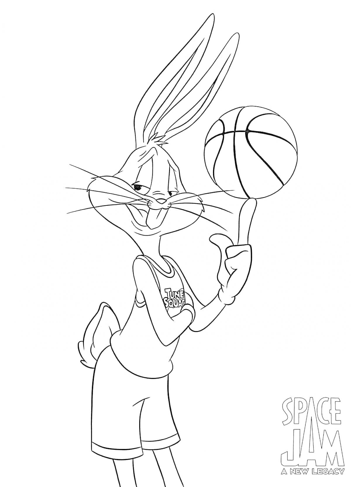 На раскраске изображено: Баскетбол, Спорт, Баскетбольный мяч, Персонаж