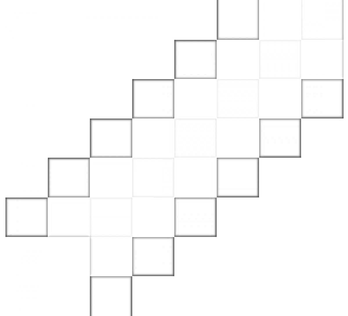 Раскраска пиксельный меч из Майнкрафт, чёрно-белый