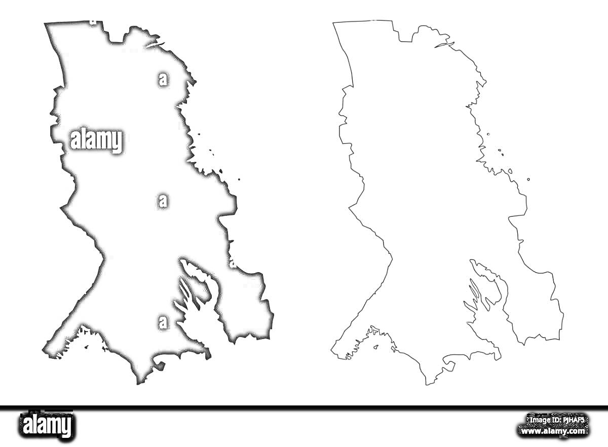 На раскраске изображено: Карелия, Карта, География, Россия