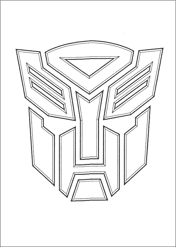 Раскраска Логотип Автоботов (Transformers)
