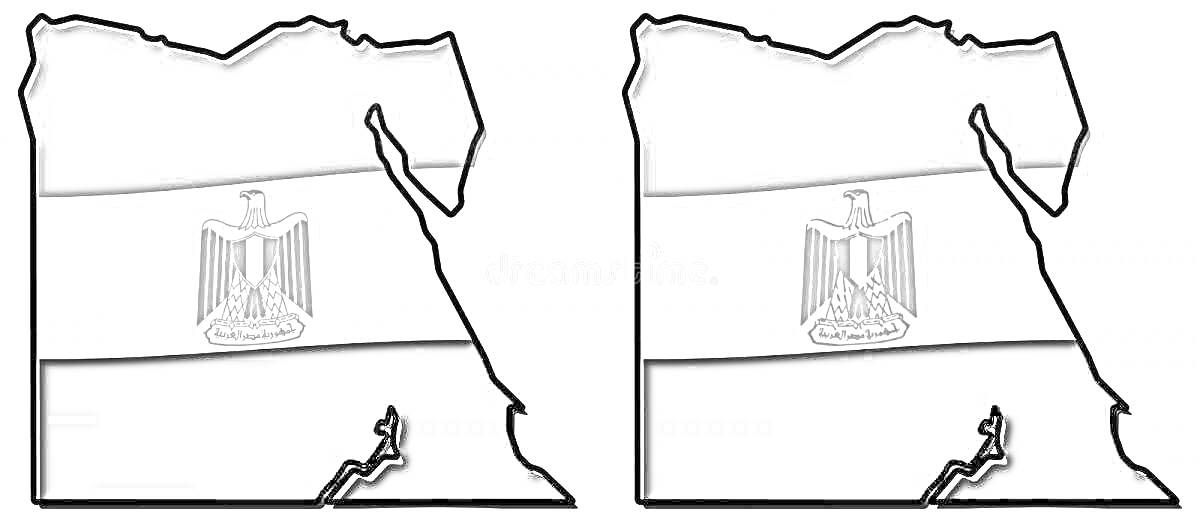 На раскраске изображено: Для детей, Египет, Национальные символы, Контурные рисунки