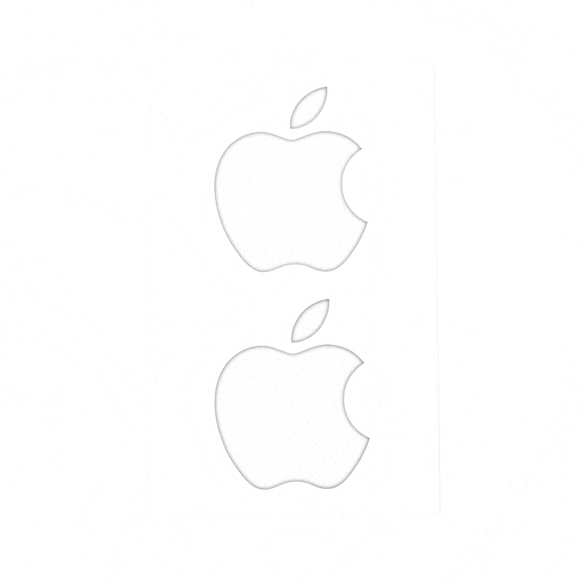 На раскраске изображено: Apple, Яблоко, Белый фон, Айфон
