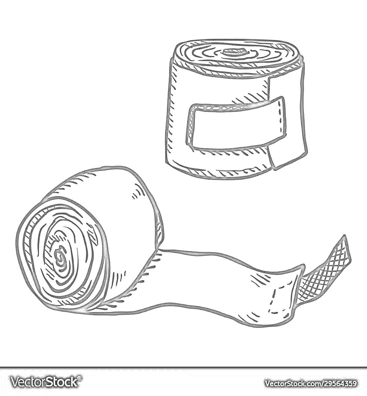 На раскраске изображено: Лента, Медицинские принадлежности, Иллюстрация