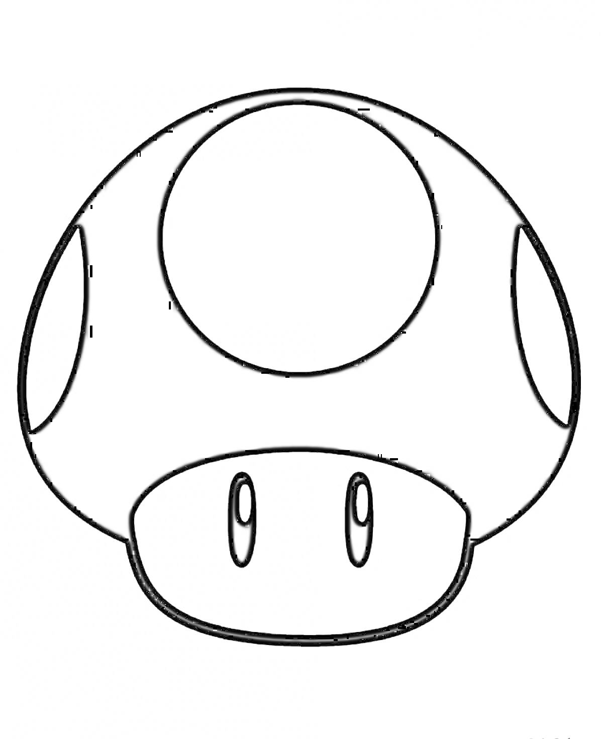 На раскраске изображено: Марио, Пятна, Глаза, Видеоигра