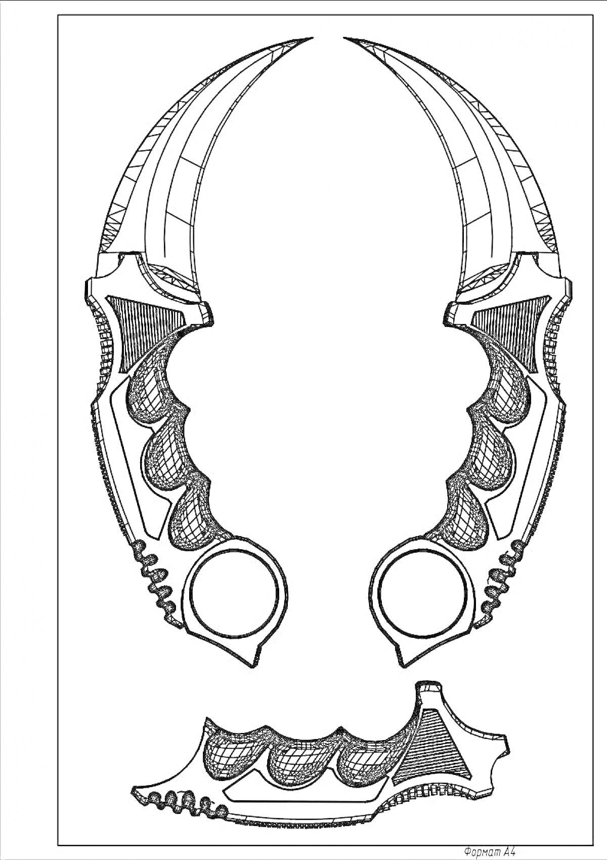 Два керамбит-ножа с текстурированной рукояткой и кольцевыми отверстиями
