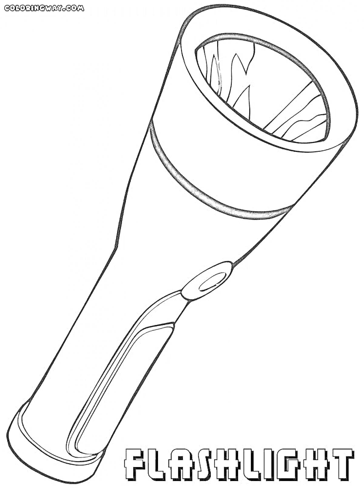На раскраске изображено: Лампа, Свет, Электричество