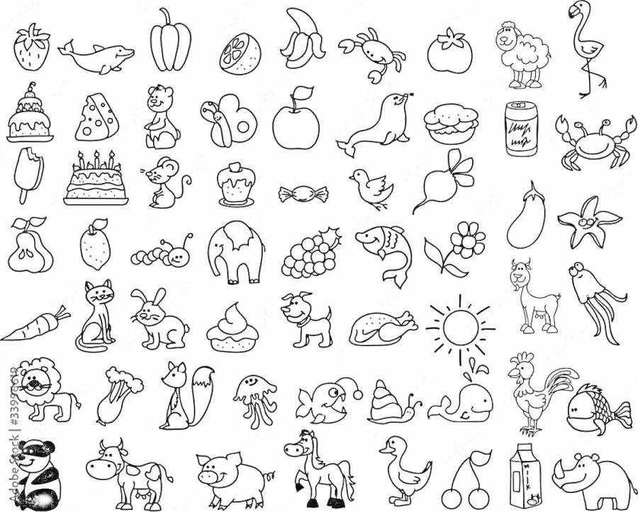 Раскраски мини животные: 10 раскрасок - скачать или распечатать бесплатно