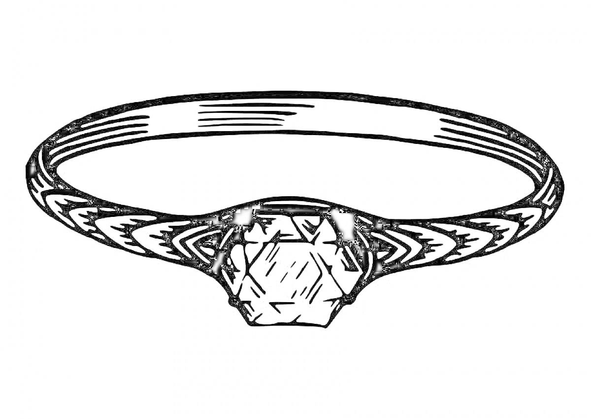 На раскраске изображено: Кольцо, Обручальное кольцо, Ювелирные изделия, Украшения