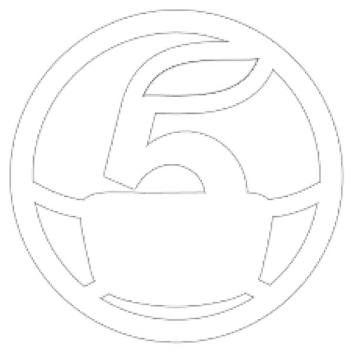 На раскраске изображено: Цифра 5, Магазин, Круги, Листья, Логотипы