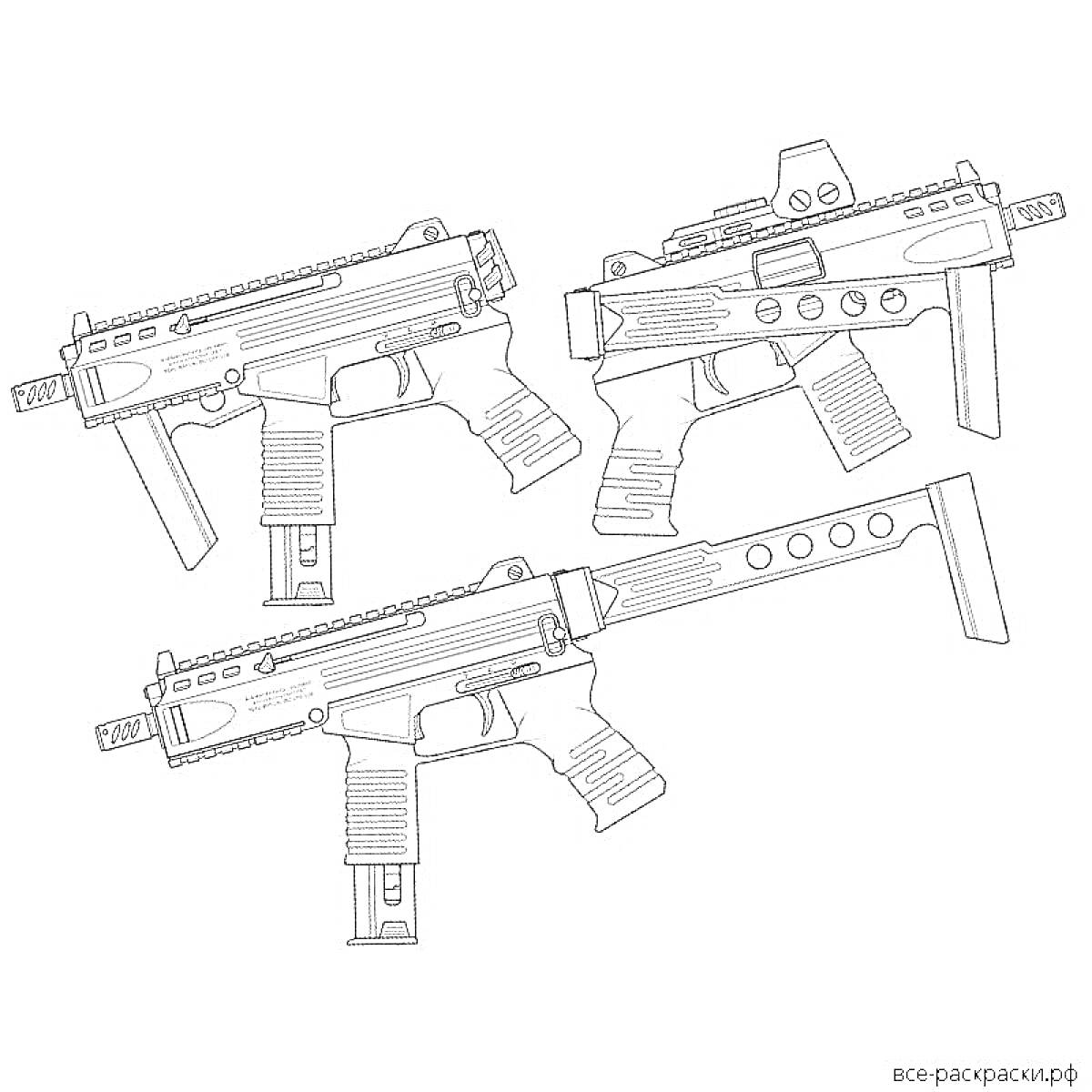 На раскраске изображено: Оружие, Стрельба, Автомат, Винтовка