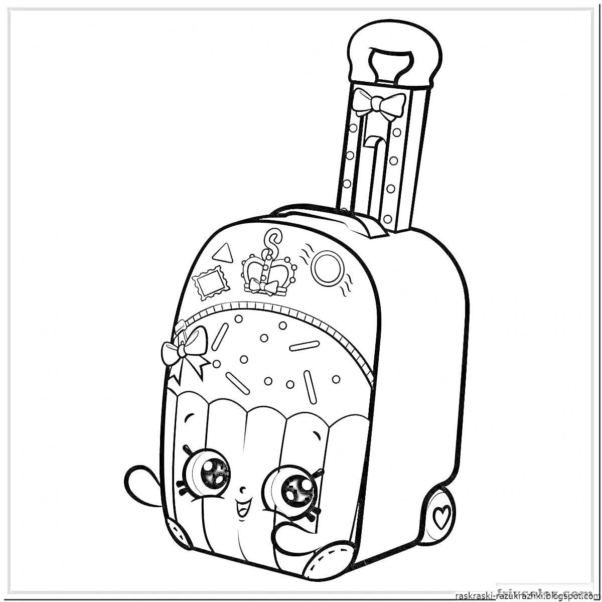 На раскраске изображено: Лицо, Глаза, Бант