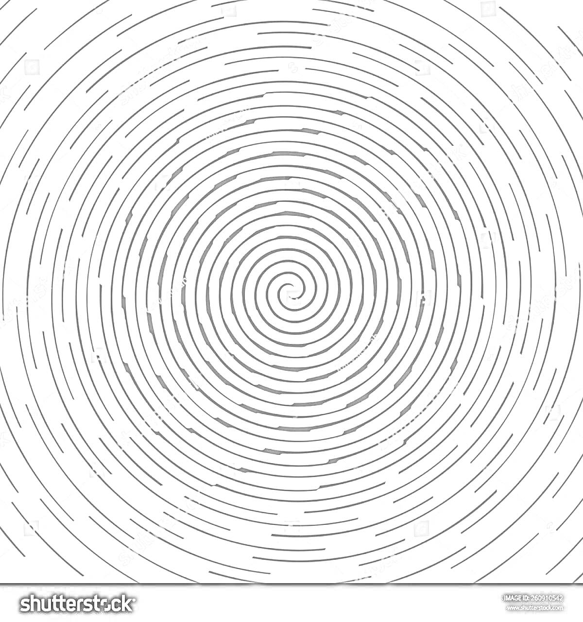 Раскраска закрученные линии, узор в виде спирали, круговой дизайн