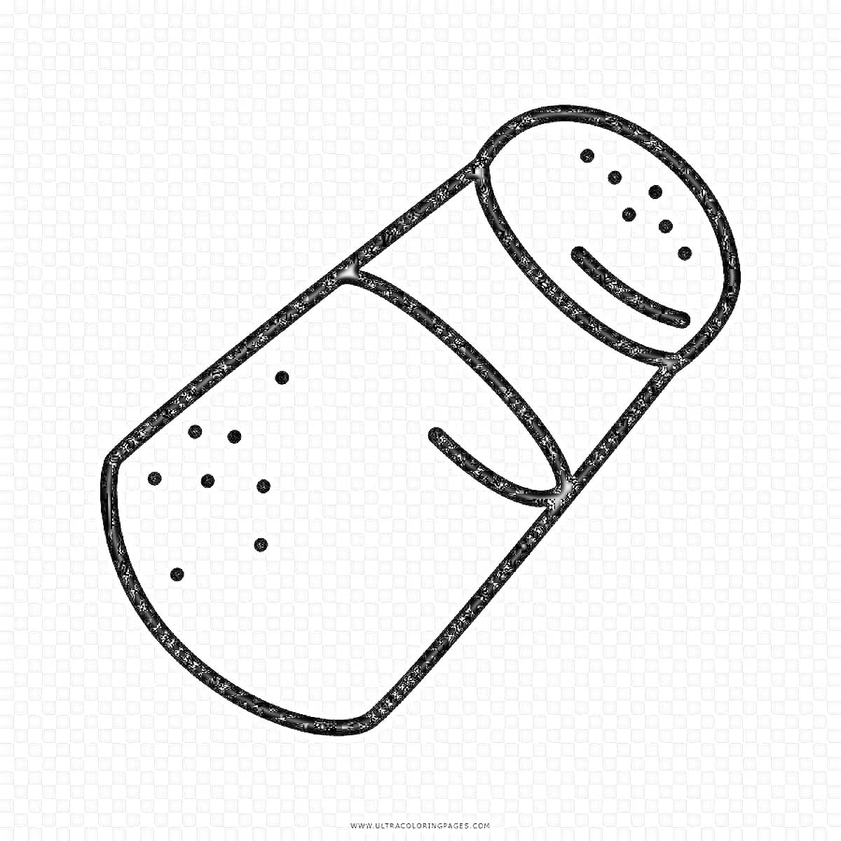 На раскраске изображено: Соль, Кухонная утварь, Солонка, Специи, Приправы