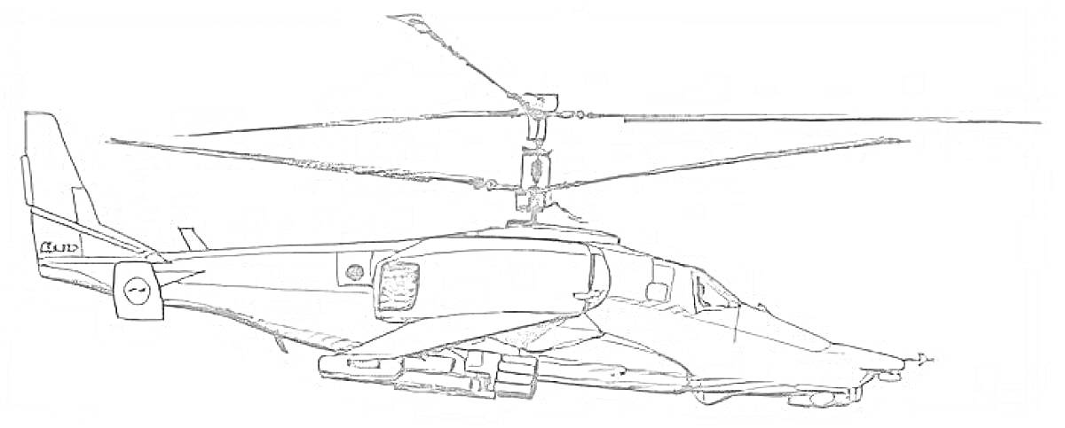 На раскраске изображено: Вертолет, Авиация, Винт, Авиационная техника, Иллюминаторы, Сенсоры