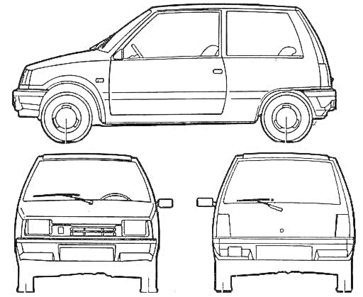 Раскраска Автомобиль 