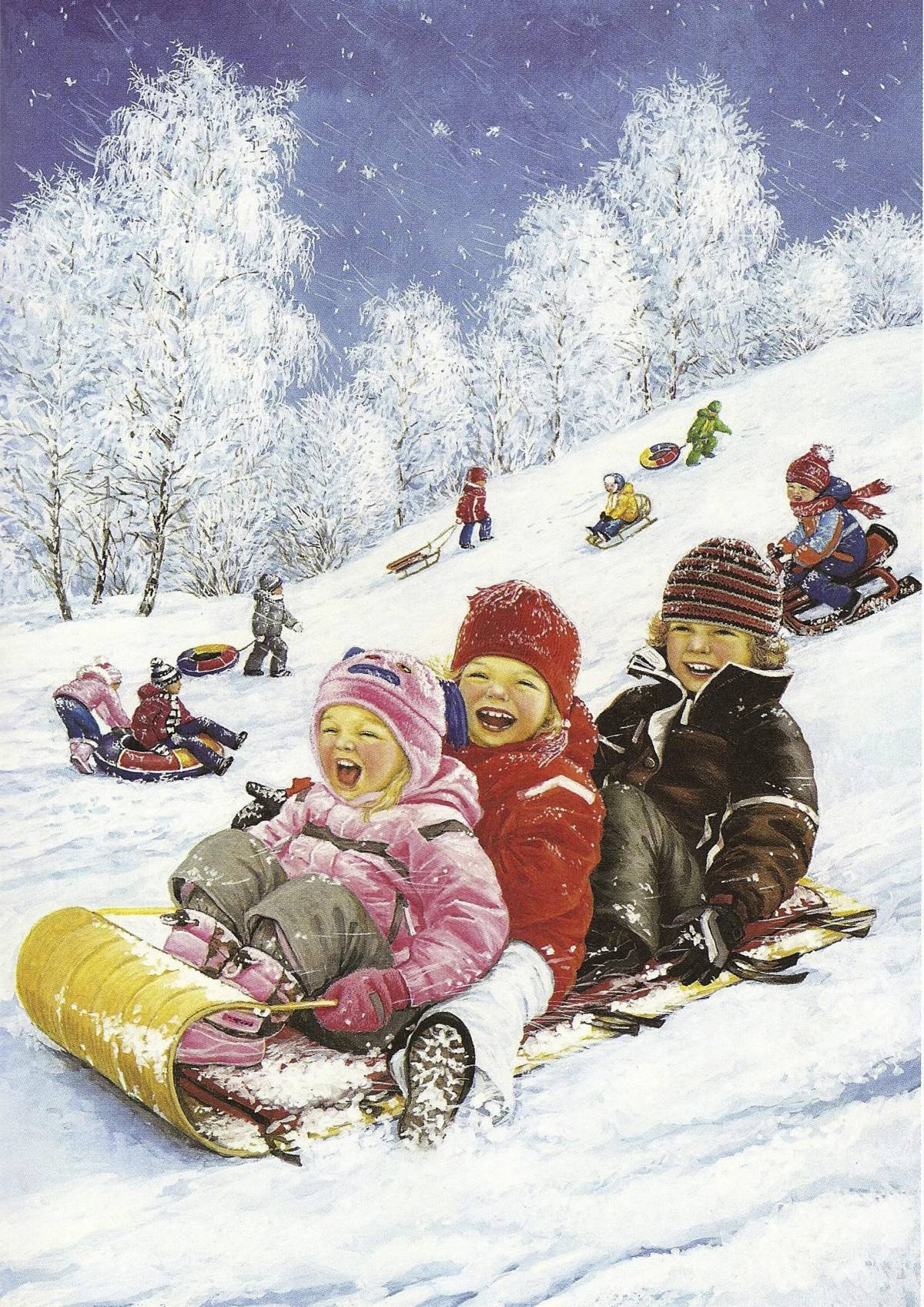 Для детей зимние забавы #19