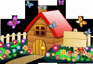 Раскраска домик для детей #12 #3134