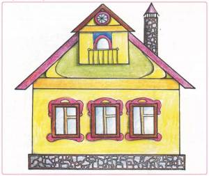 Раскраска домик для детей #21 #3143