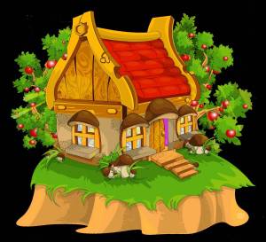 Раскраска домик для детей #26 #3148