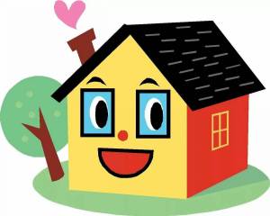 Раскраска домик для детей #32 #3154