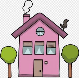 Раскраска домик для детей #33 #3155