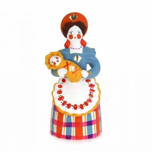 Раскраска дымковская игрушка для детей #1 #3209