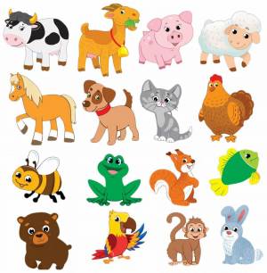 Раскраска животные для детей #34 #3634