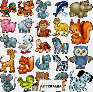 Раскраска животные для детей #38 #3638